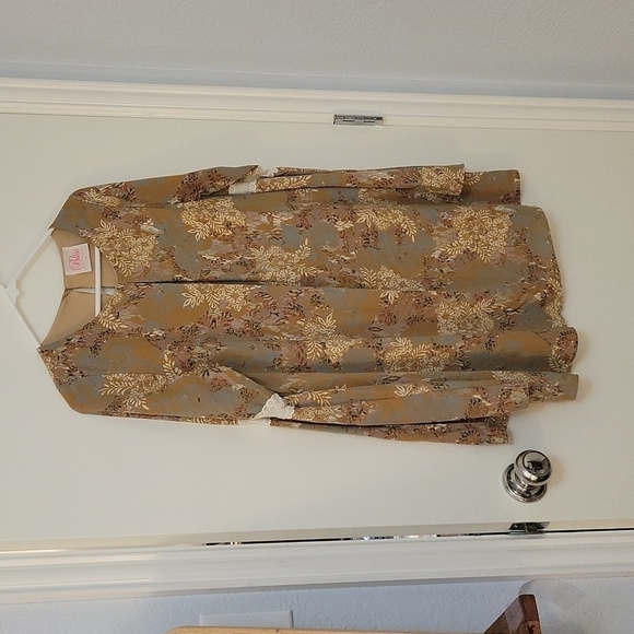 BLISS COUTURE Floral Flare Sleeve Lace Coquette Boho Jumper Mini Festival Dress - Picture 2 of 11